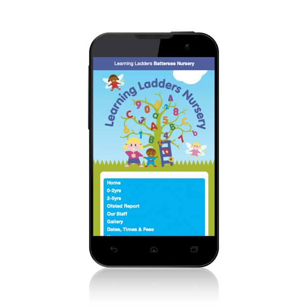 Learning Ladders Nursery Web design